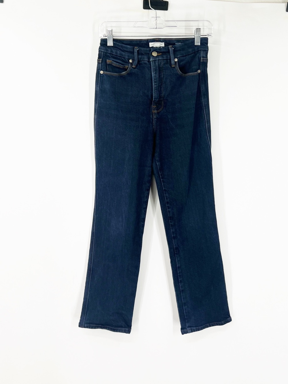 Good American Good Curve Straight Jeans Super High Rise